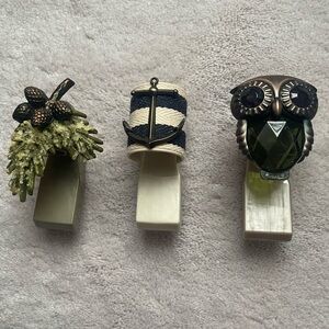 Bath and Body Works Wallflowers Plug Set of 3 Nautical Owl Pinecone Branch